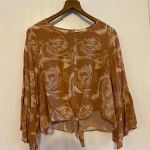 Hippie Boho Flowy Top Shirt Boutique Festival